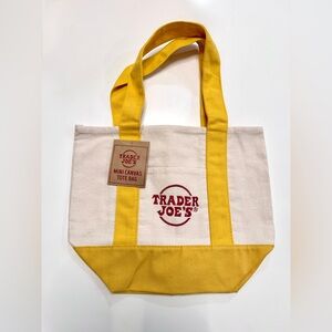 Trader Joe’s Mini Canvas Tote Bag, Yellow